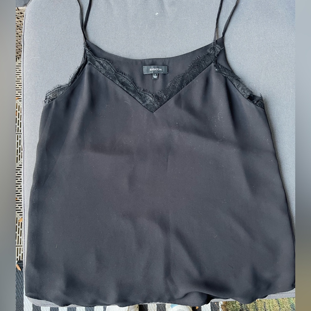 black silk (y) tank